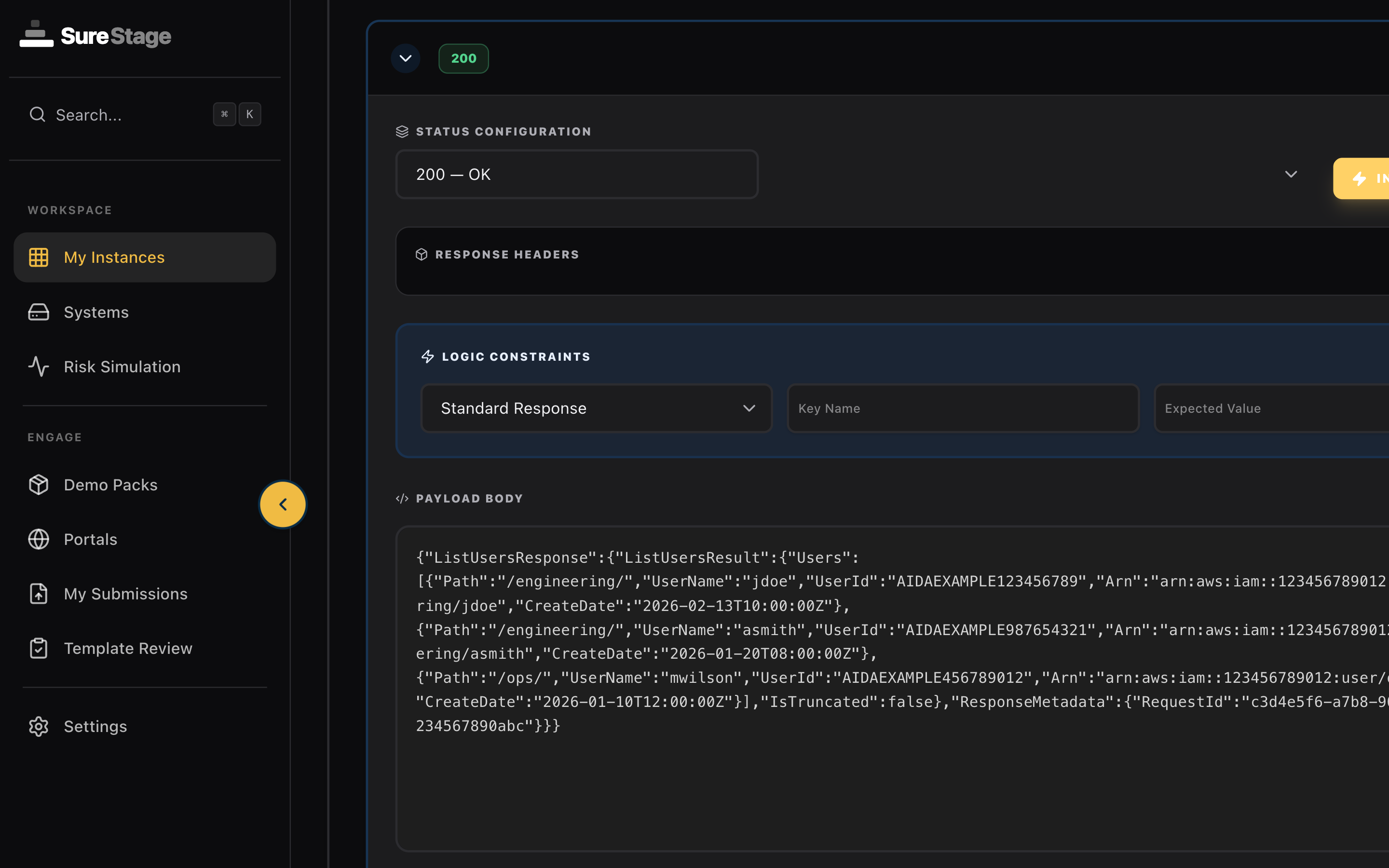 AI-generated realistic demo data with industry-specific names, companies, and relationships